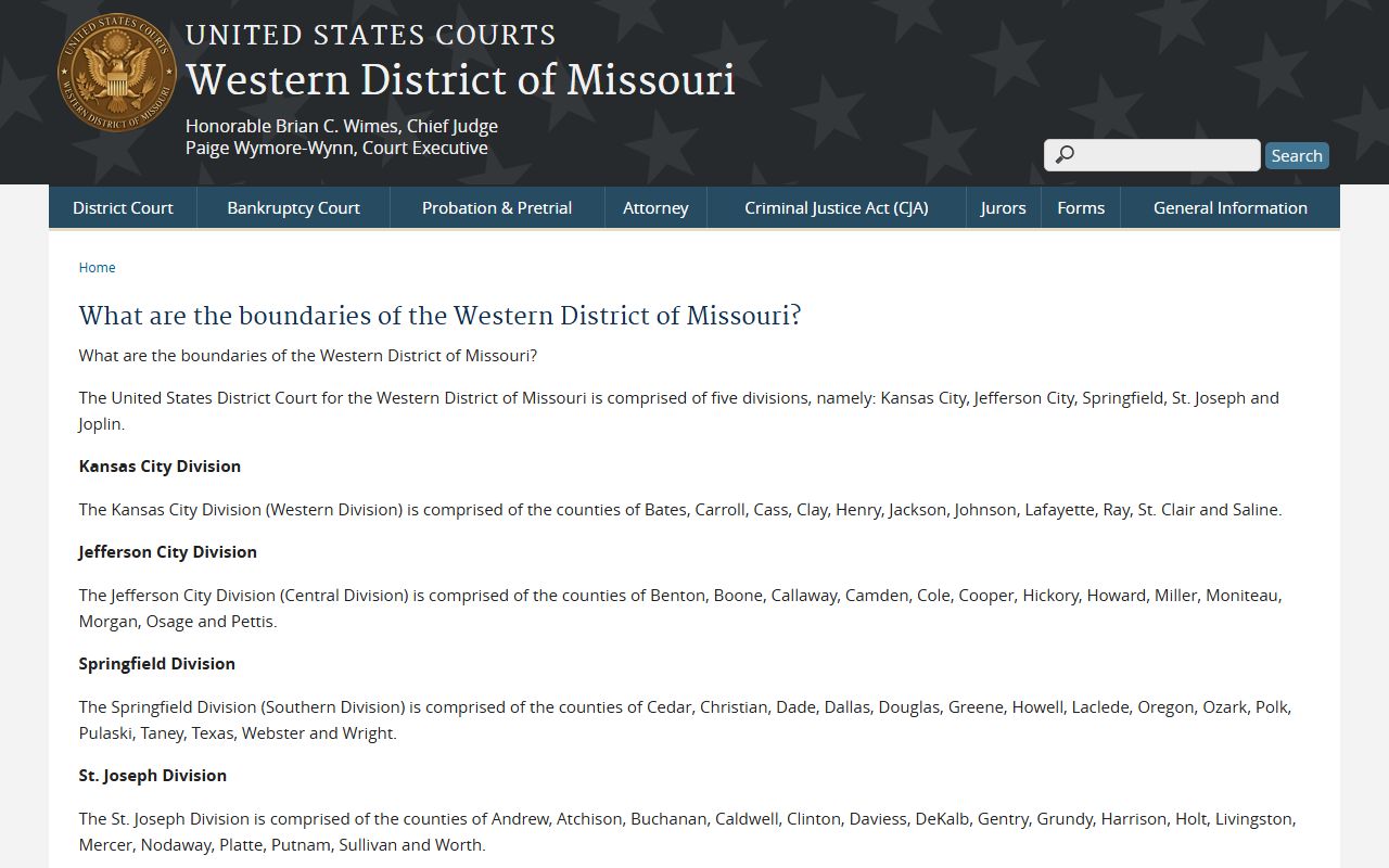 Grundy County court dockets Western District county division FAQ