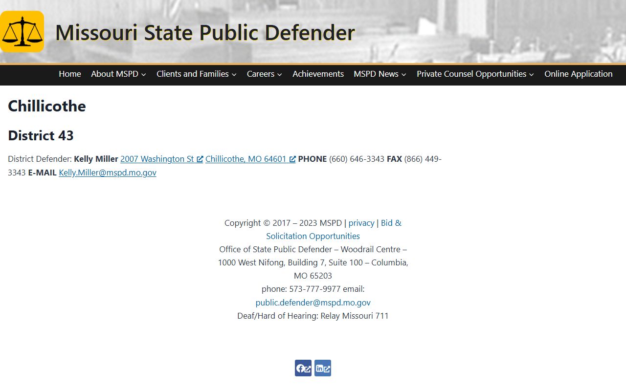 Grundy County criminal court records Chillicothe public defender office