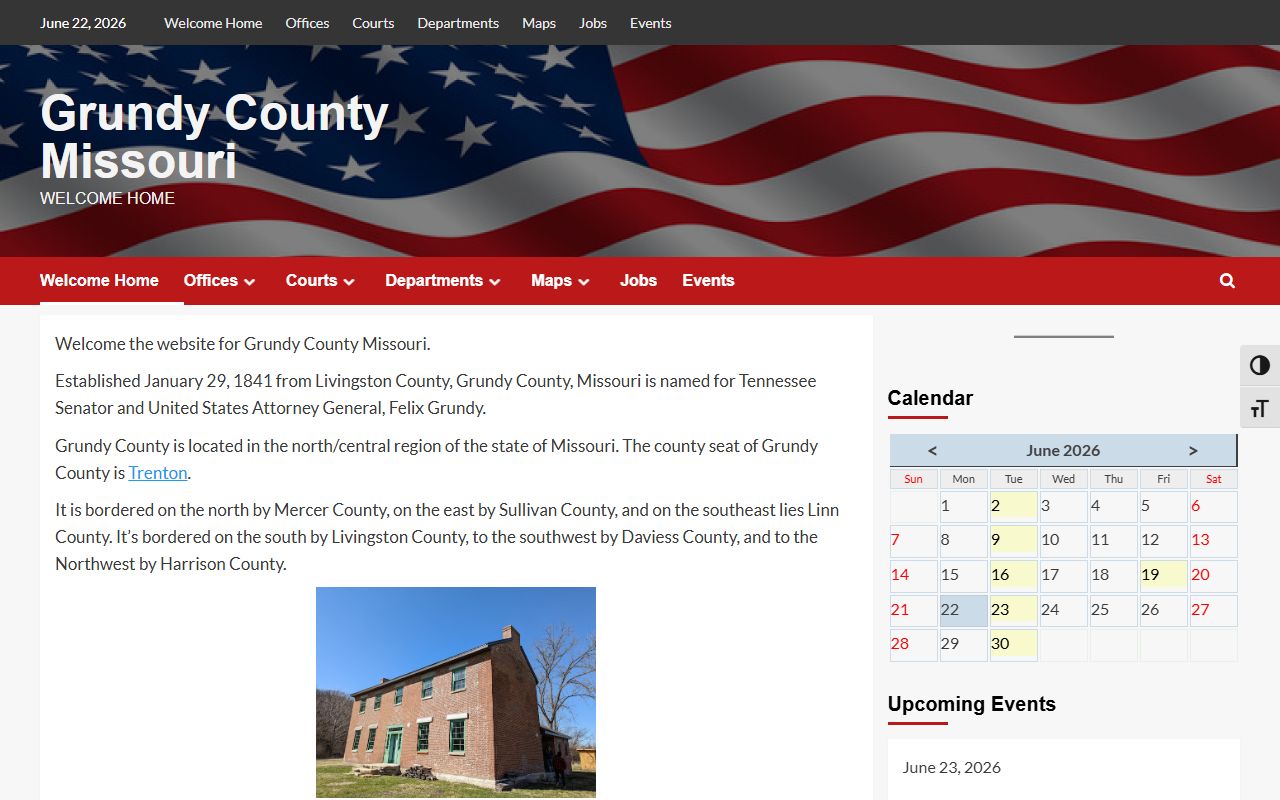 Grundy County court records official county homepage