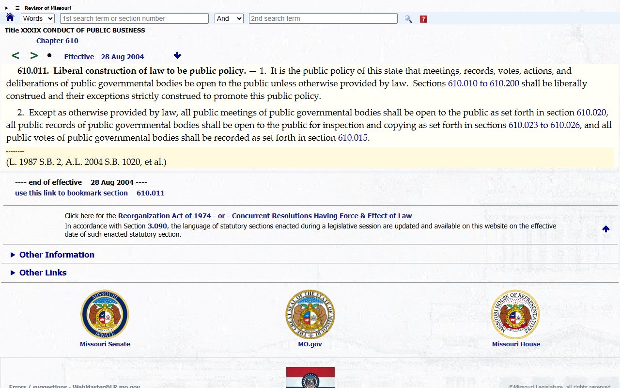 Grundy County court records Missouri Sunshine Law access