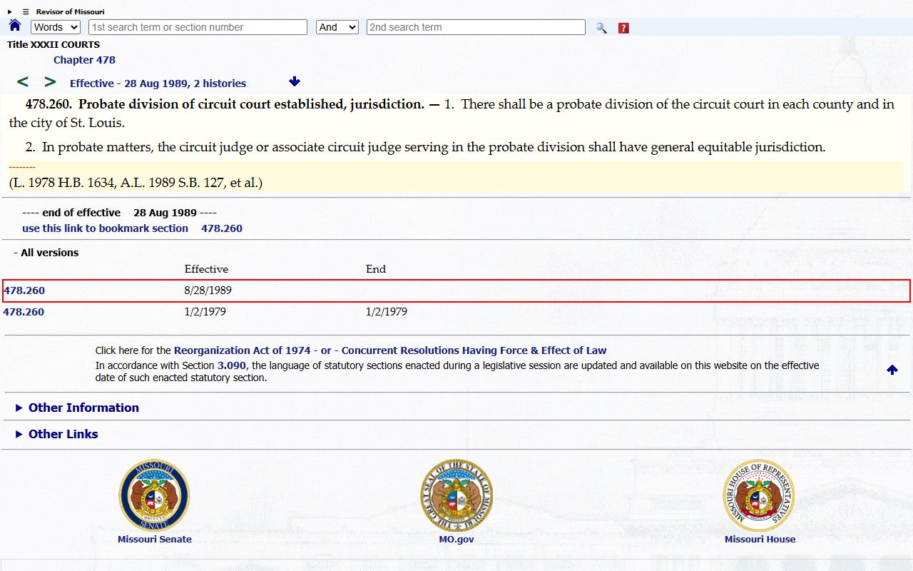 Grundy County probate records probate division statute